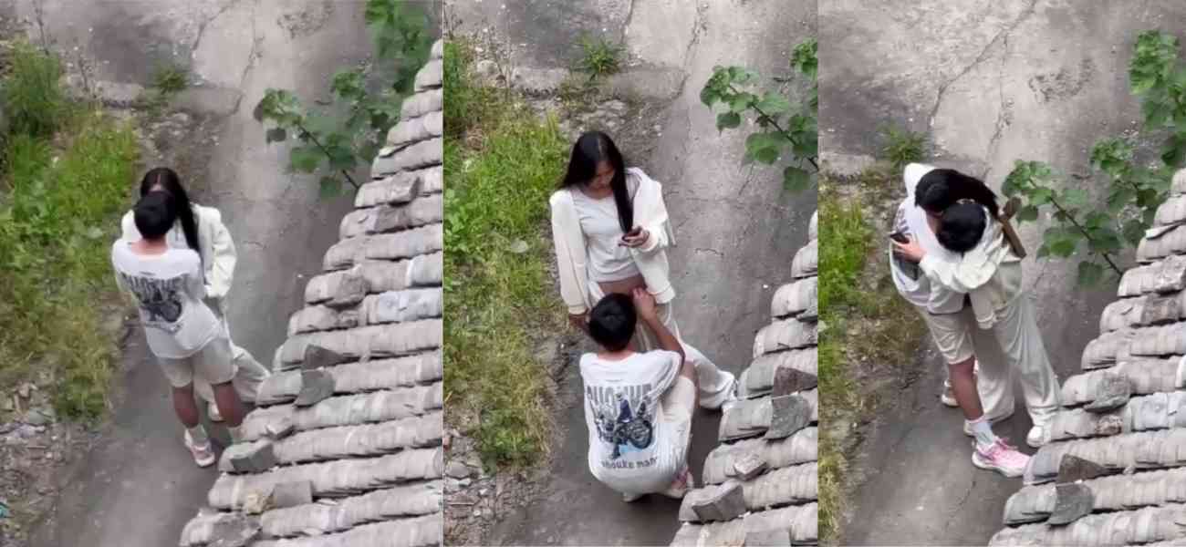 请你不要抠抠 骚逼需要抠抠 不小心就没有抠抠!小年轻偷偷在家门口附近约会 男主直接户外抠逼