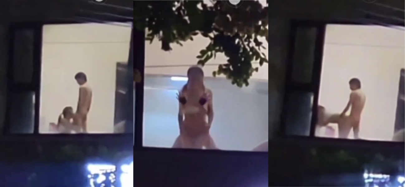 国宾暮云酒店情侣酒店落地窗前上演皮影戏 女主性爱的疯狂引发众多路人热情围观!