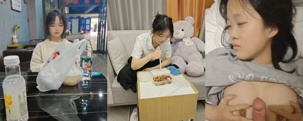 上海清纯学妹 胡欣怡 化身淫荡母狗 掀开衣服漏胸吐舌 握住大屌酥胸配合乳交