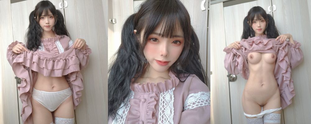 稀有贵圈极品Cosplay女神TiTi钛合金萝莉装大胆公厕露出 曼妙胴体粉嫩乳粒来回揉搓视频流出