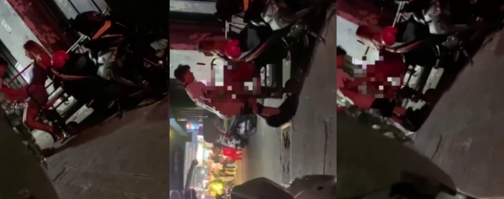 夜幕降临空气中弥漫着荷尔蒙的味道 小巷子中铁板车上的激情被网友拍下视频流出