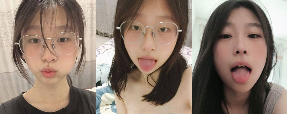 外表的清纯只是为了掩盖内心的淫荡 极品眼镜妹季翰文和男友酒店性爱视频流出