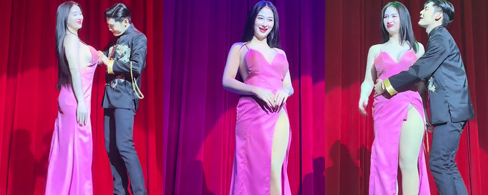不愧是异域风情 淫荡程度简直拉满 泰国曼谷上演色情脱口秀 神似王婆大妈对美女使出抓奶龙爪手