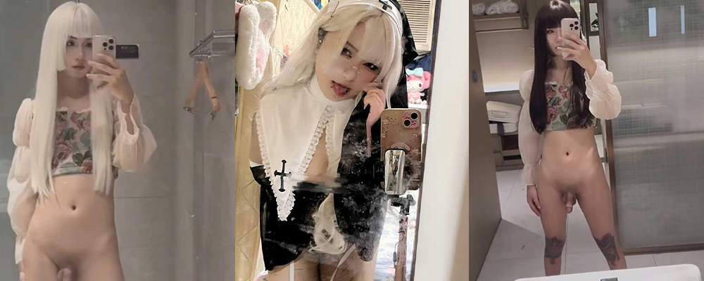 又有瓜友开辟全新赛道 身穿制服留长发假装伪娘吸引各种美女 美乳鲍鱼爽玩不停