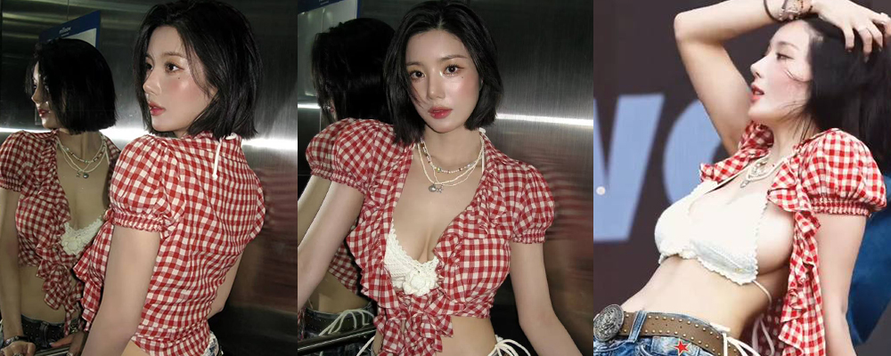 韩国女星权恩妃身穿比基尼现场热舞 圆润奶子凸显性感的身材 卖弄骚姿引起台下男生内心燥热