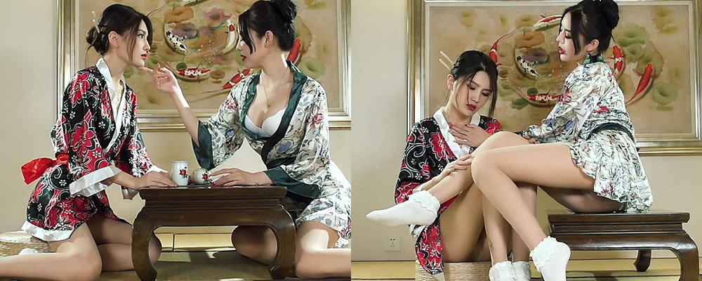 足控界女神Ligui丽柜最新私拍 携手闺蜜上演双生花之香丝深吻 两女身穿旗袍各种挑逗