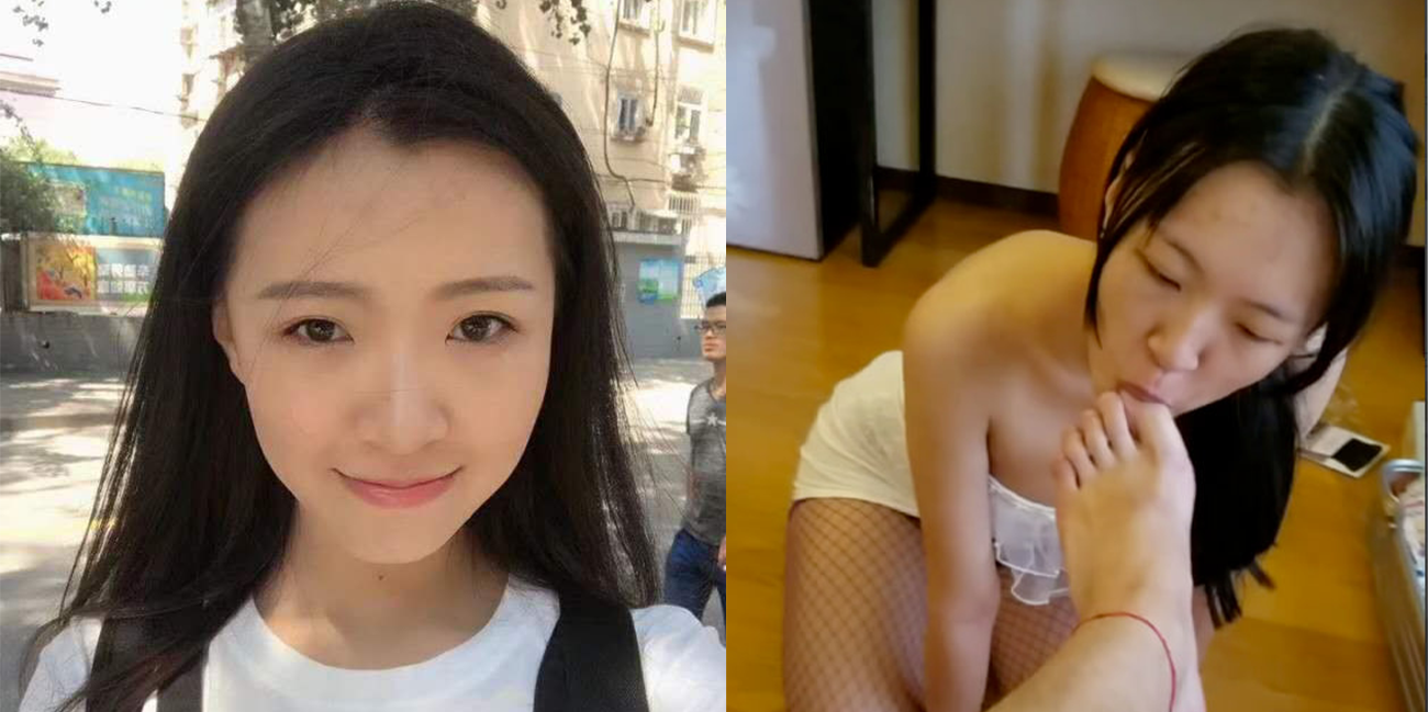 【裸贷肉偿】巨骚无比黑穴 极度反差婊『曾译萱』还不上钱跪地当舔狗给金主舔脚视频被曝光!