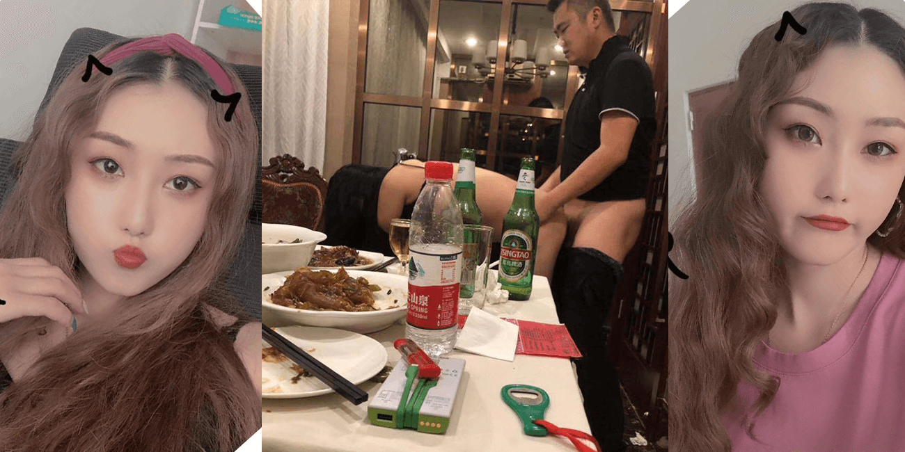 【离了大谱!!吃饱喝足思淫欲???】不愧是极品反差小仙女 吃个饭就干起来了??酒喝得太到位了吧!