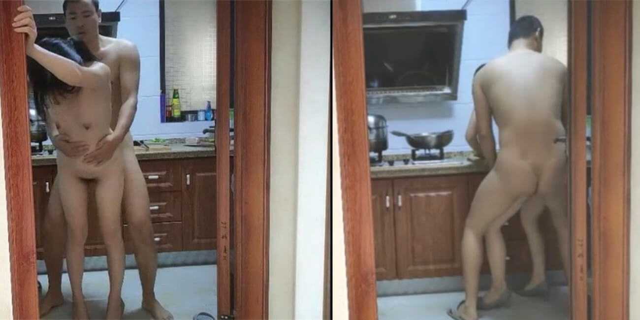 【你干活 我干你!!!】美少妇正在专心搞卫生 突然被男主从后面偷袭 强制插入!!!