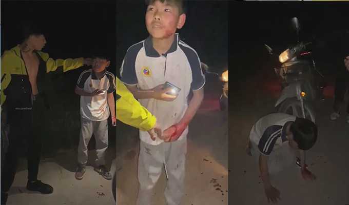 还有王法吗?还有法律吗?河北邢台威县 社会小伙霸凌初中生 要拿刀割对方小鸡鸡