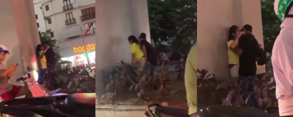 这是谁的母狗 如此生猛 泰国 bacday 服装店对面的大桥下情侣露天打野战视频网传流出