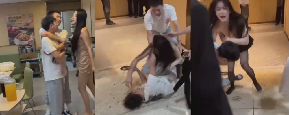 震惊中外第一拳 长沙海底捞香港眼镜男装逼放港独言论 惨遭巨乳伪娘暴打