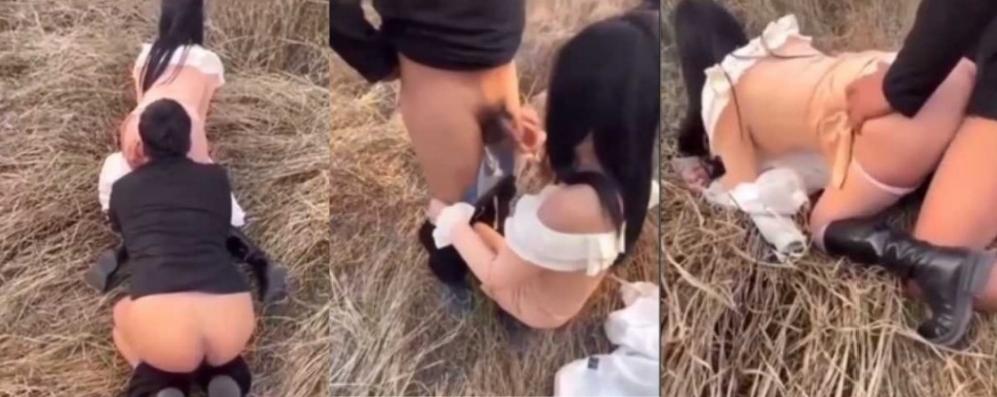 绿帽奴 王立兵 携淫妻勾引河边钓鱼佬 河边岔开双腿开草 丈夫在旁边喜笑颜开