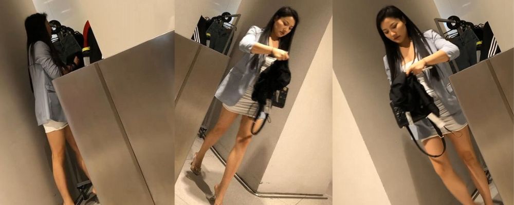 抄底大神卖场抄底高跟短裙美艳少妇 竟然没穿内裤 肥美的鲍鱼看得我鸡儿都硬了