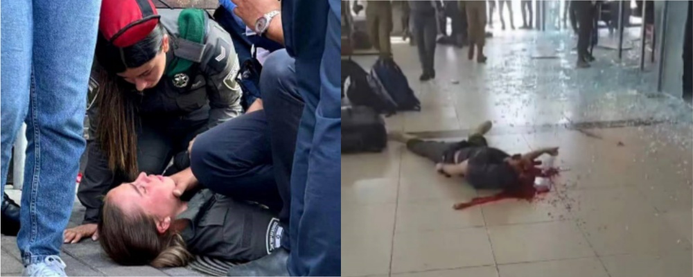 贝尔谢巴 公车站 袭击 监控 画面