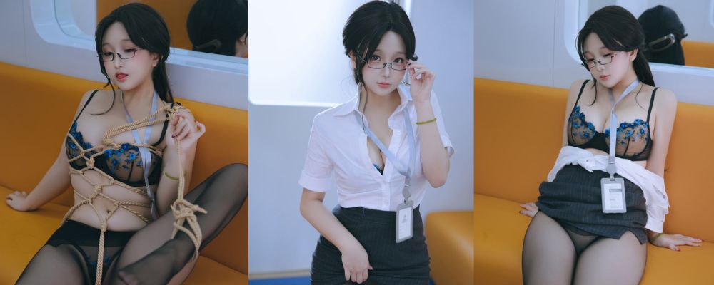 OF博主 日奈桥 地铁OL 黑丝爆乳工作制服 情趣诱惑性张力十足