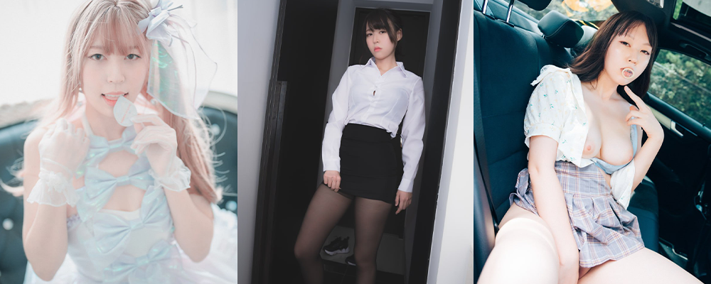 韩国露出界的女神 黑丝白皙嫩妹Mozzi户外抠逼最新福利写真分享
