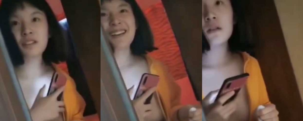 美团小伙送餐上门 没想到客户竟是一位全裸的短发小母狗等他临幸