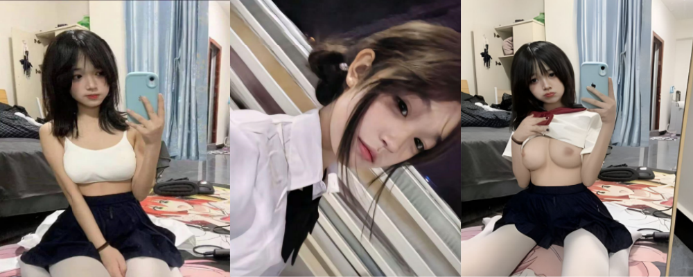 可爱萝莉穿jk套镜子前自慰 抖音网红毒妇挤胸抠逼极品福利分享