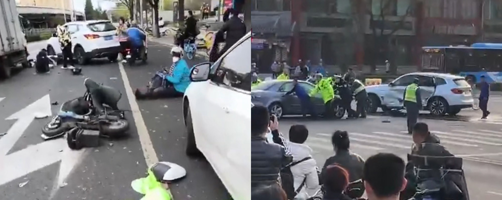 献忠撞人事件持续不断 11月27日北京丰台区再一起汽车冲撞行人现场视频曝光