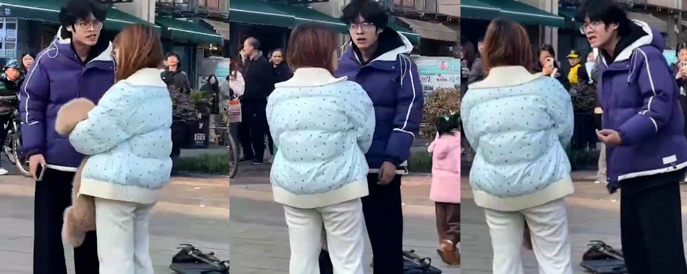 成都文理学院惊现情侣吵架 软饭男与卖淫女相互开撕 现场撕逼视频流出