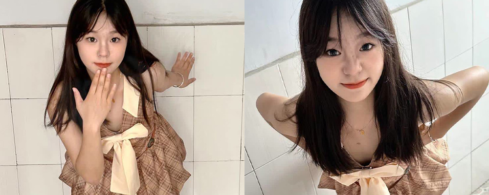 卸了妆很普通但是贵在真实 湖南文理学院甜美风小萝莉万诗宸身穿情趣内衣露出大屁股被男友后入性爱视频曝光