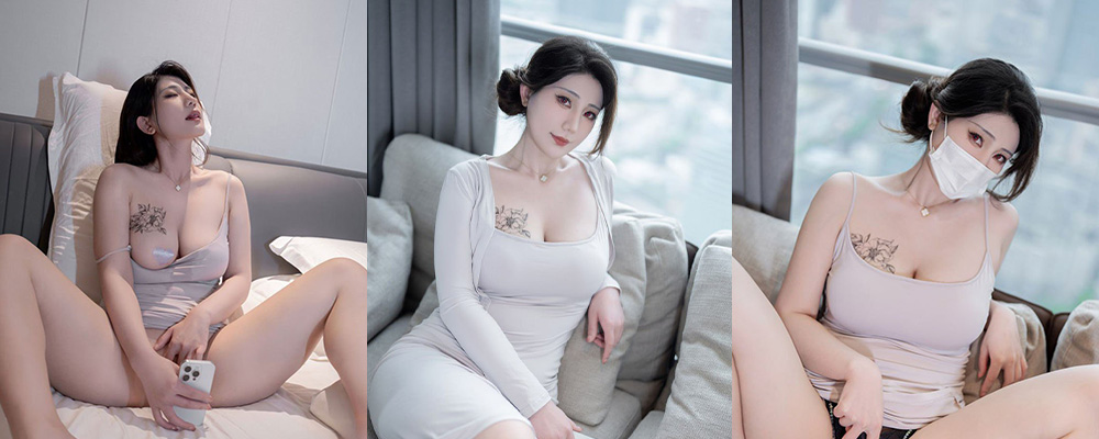 低胸肉色包臀裙虽然没露点但是色气满满 知名巨乳网红星澜在高级酒店骚拍视频曝光