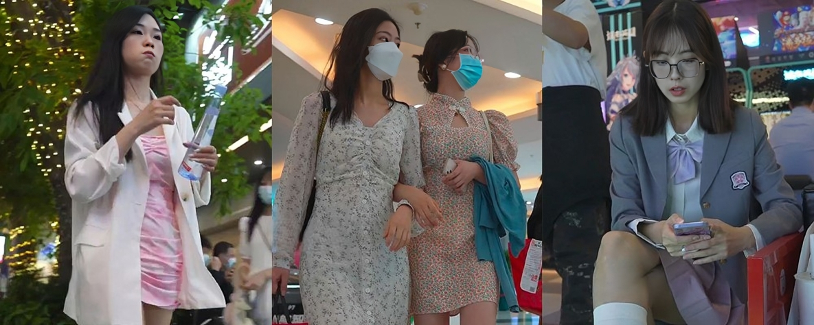 快来欣赏肯德基色狼拍摄的短裙妹走光照 好多妹子内裤都卡在屁股沟里了 真是太刺激了