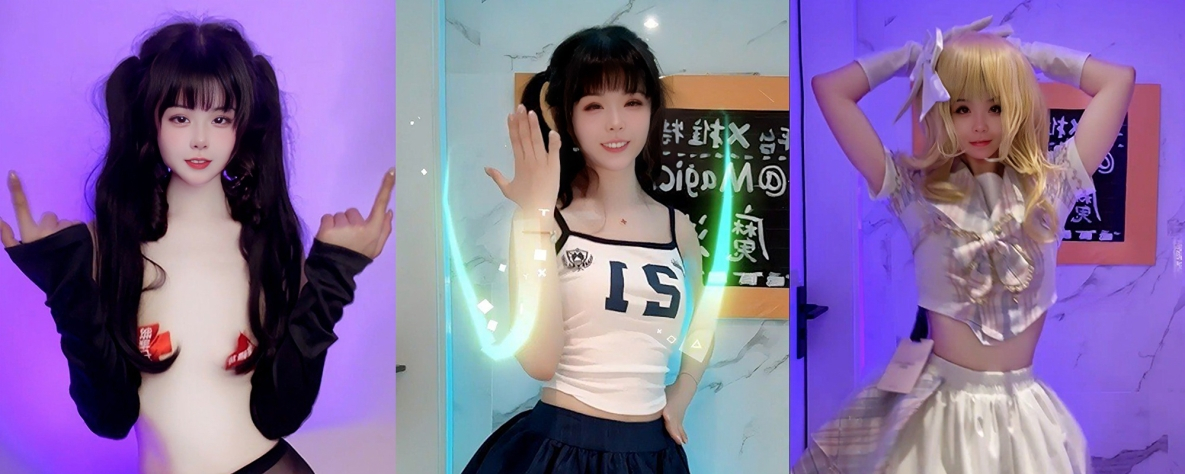 推特性感福利女王魔法贝贝 激情演绎脱衣钢管舞混搭极致肉搏秀