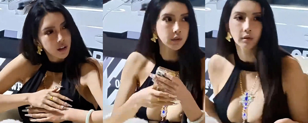 不愧是车模 粉嫩奶子十分吸睛 杭州车展美女模特现场走光 巨乳迸发瞬间惨遭偷拍