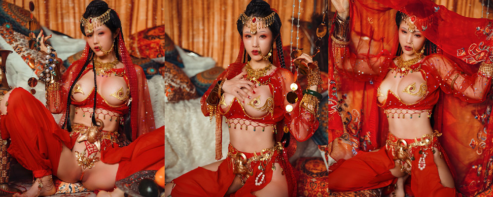 异域风情里的红嫁衣 冷艳少妇的淫荡解析 巨乳女神钛合金TiTi塞上红鸾私拍流出