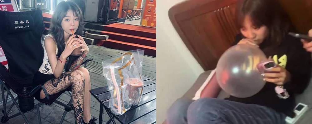 14岁为吸毒卖逼也是没谁了 天津红桥区凯莱塞贾悦蓉为了吸笑气甘愿成为床上性奴被人调教