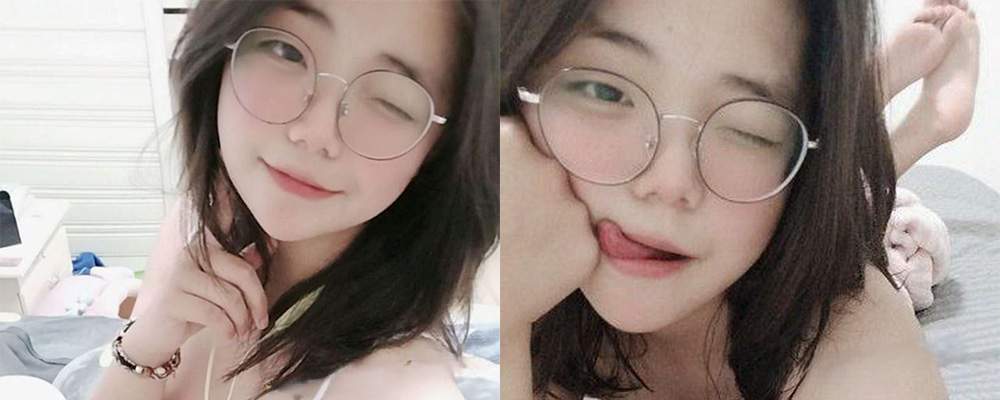 眼镜妹不会让人失望 甘肃天水机电03年呆萌学生妹俞晨光裸体自慰 反差感十足