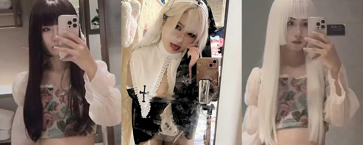 又有瓜友开辟约炮新赛道 身穿制服留长发假装伪娘吸引各种美女 美乳鲍鱼爽玩不停