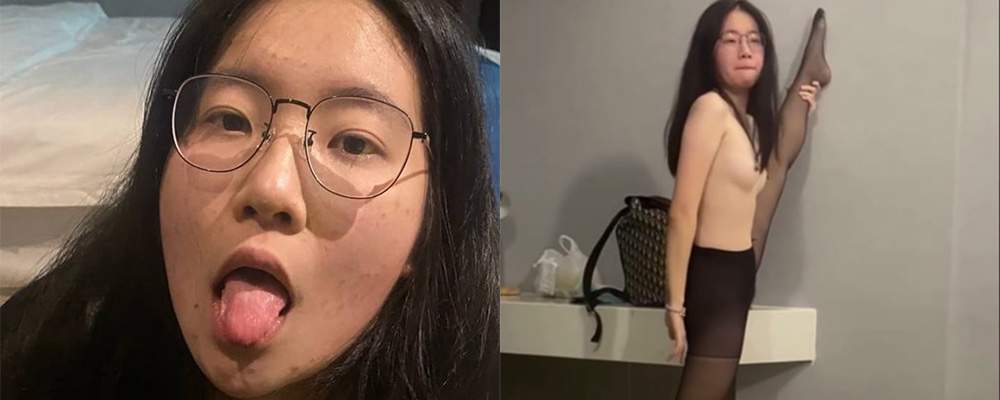 还要把避孕套里的精液挤出来喝掉 武汉小学女老师张春娇跟炮友开房调教带着狗链子玩弄