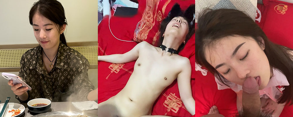 天津高颜反差未婚妻薛静晨被未婚夫口爆 精液洗脸敷面膜和生活照对比反差之极