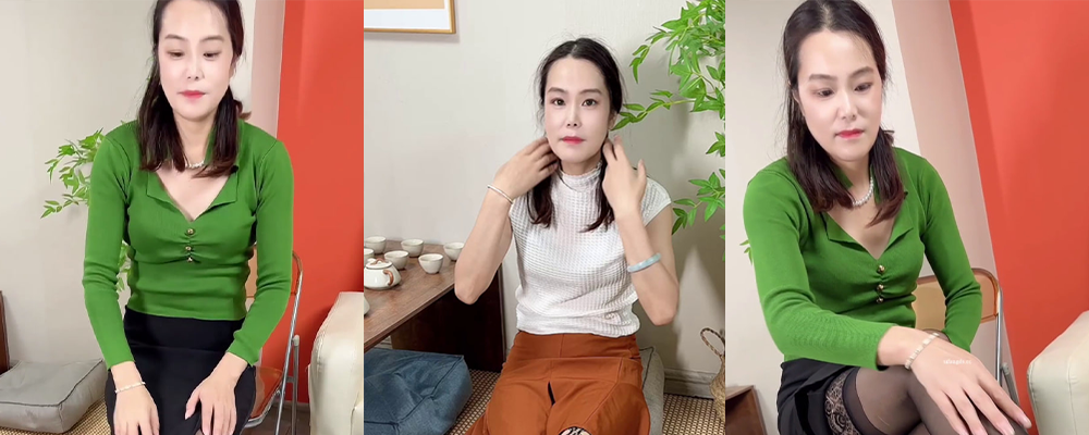 淫荡熟女贱妇穿上黑丝袜 自慰棒不断的抚摸着发黑的骚穴 四川贱妇王林用道具挑逗贱逼